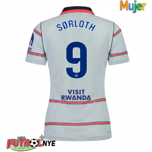 Camiseta Atletico Madrid Alexander Sorloth #9 Tercera Equipación para mujer 2026-27 manga corta
